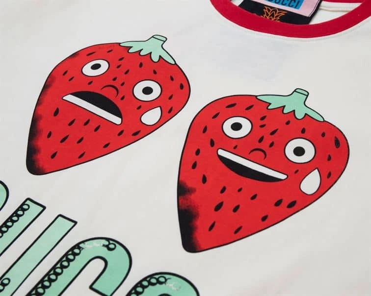 AllSeason 3108 GUCCI LOVE PARADE SERIES STRAWBERRY T-SHIRT – GCS177