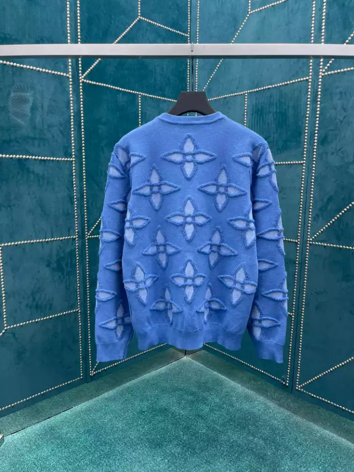 AllSeason 4843 Louis Vuitton Textured Cotton Crewneck – SLV054