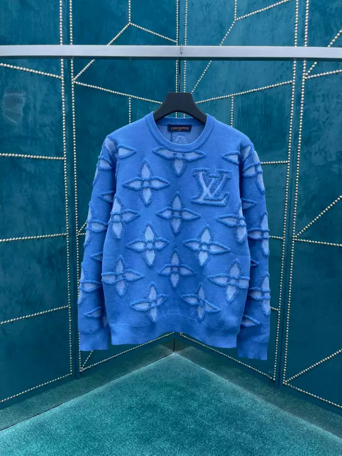 AllSeason 4843 Louis Vuitton Textured Cotton Crewneck – SLV054