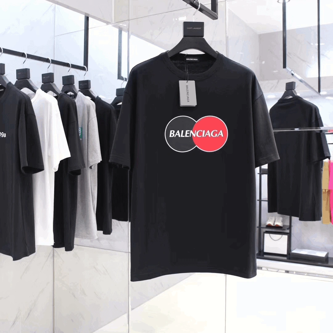 AllSeason 6314 BALENCIAGA UNIFORM LARGE FIT T-SHIRT IN BLACK VINTAGE JERSEY – BB40