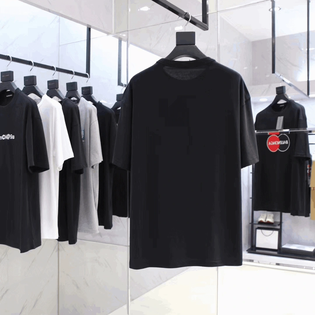 AllSeason 6314 BALENCIAGA UNIFORM LARGE FIT T-SHIRT IN BLACK VINTAGE JERSEY – BB40 AllSeason 6314 BALENCIAGA UNIFORM LARGE FIT T-SHIRT IN BLACK VINTAGE JERSEY – BB40