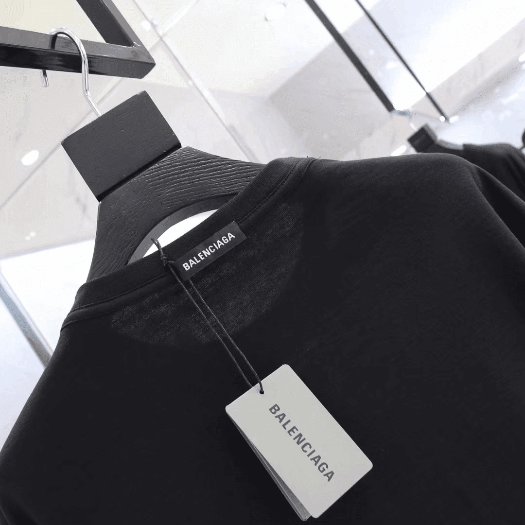 AllSeason 6314 BALENCIAGA UNIFORM LARGE FIT T-SHIRT IN BLACK VINTAGE JERSEY – BB40 AllSeason 6314 BALENCIAGA UNIFORM LARGE FIT T-SHIRT IN BLACK VINTAGE JERSEY – BB40