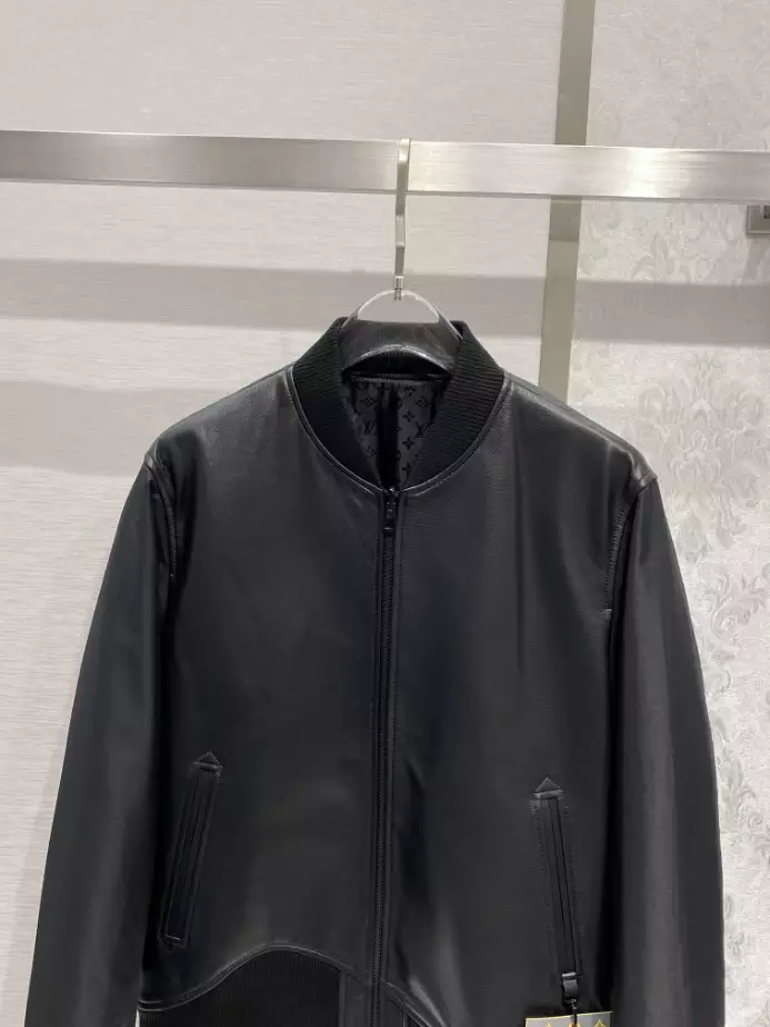 AllSeason 6843 Louis Vuitton Reversible Leather Nylon Blouson Jacket – LC014