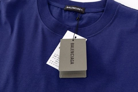 BALENCIAGA CLASSIC BLUE COKE SHORT SLEEVE – BBS052 BestValue 476