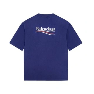 BALENCIAGA CLASSIC BLUE COKE SHORT SLEEVE – BBS052 BestValue 476