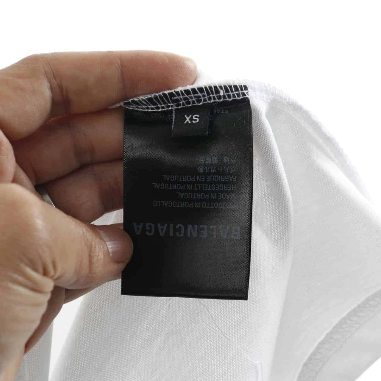 BALENCIAGA WHEAT EAR SHORT SLEEVE WHITE T SHIRT GoAnywhere 4122