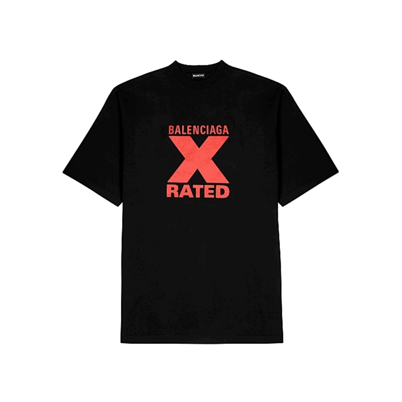 BALENCIAGA X-RATED BLACK COTTON-JERSEY T-SHIRT – BB39 SportInspired 5785