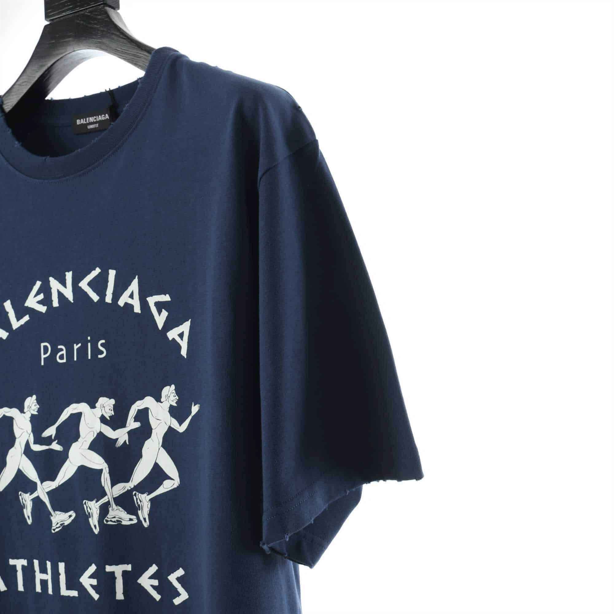 Balenciaga Athletes Print T-Shirt – BBS025 Popular 9306