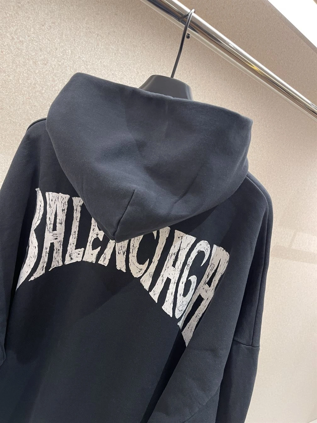 Balenciaga Hand Drawn Hoodie Medium Fit – SBH025 AllSeason 4143