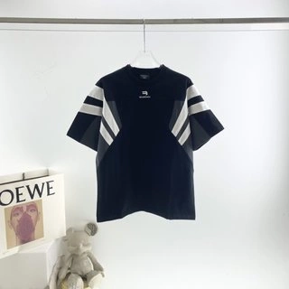 Balenciaga Retro Contrast Color T-Shirt – BBS031 Trendy 3993