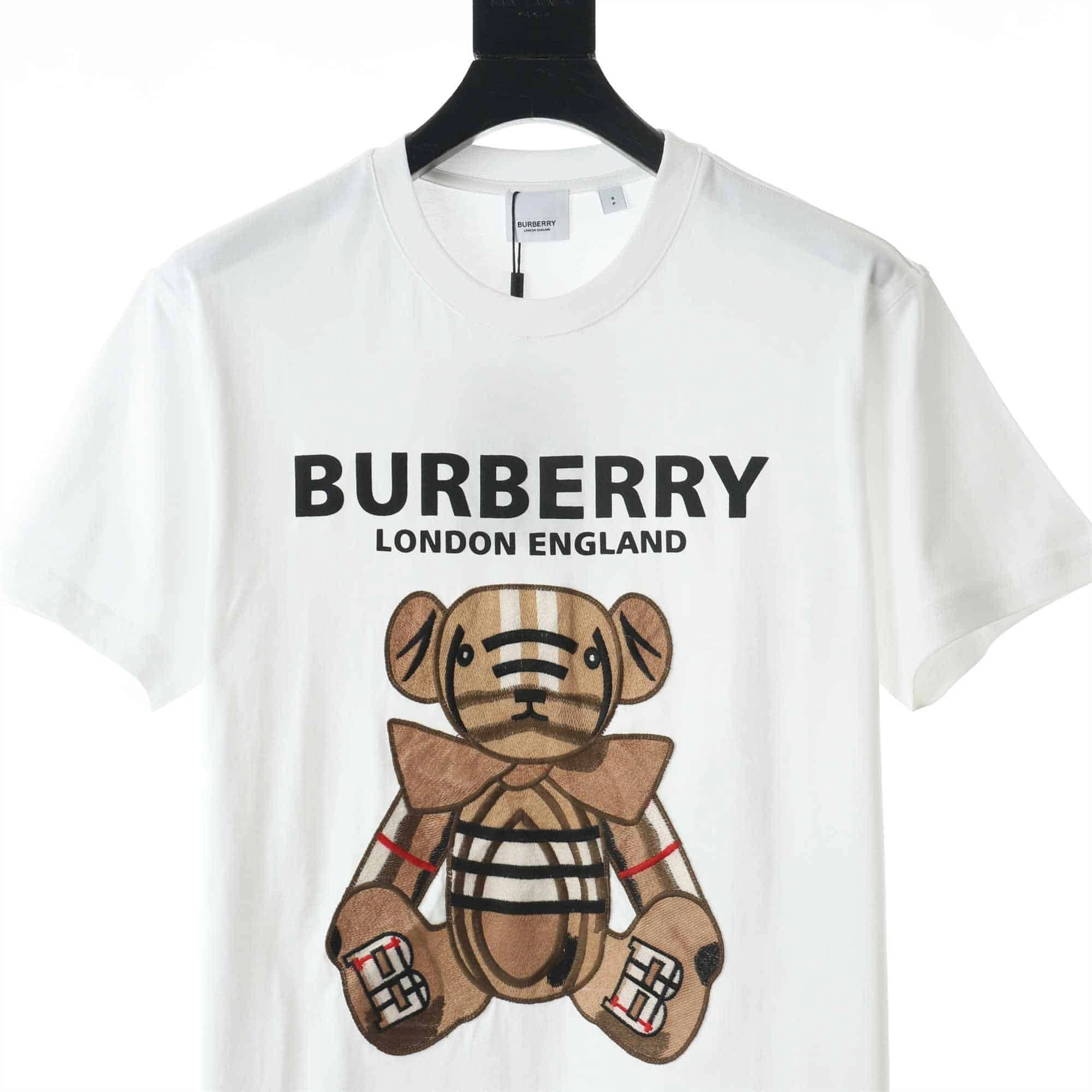 BestValue 7728 Burberry Teddy Bear Embroidered Logo T-shirt – BBRS13