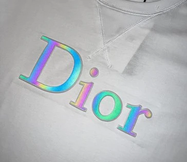 Comfortable 2863 CD Reflective Logo Letter T-Shirt – CDS050