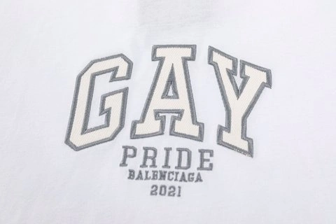 Comfortable 5308 BALENCIAGA CLASSIC GAY PRIDE T-SHIRT – BBS066
