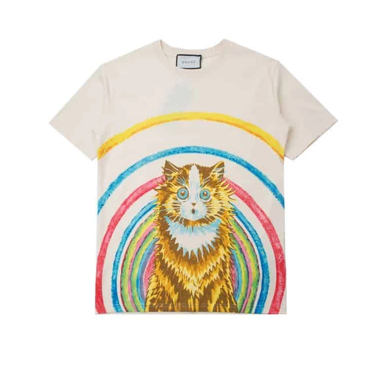Comfortable 6438 GUCCI CATS T-SHIRT – GCS166