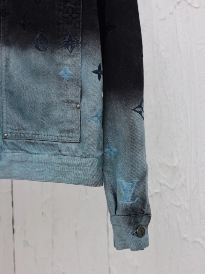 DailyWear 4382 Louis Vuitton Embroidered Denim Blouson Jacket – LC008