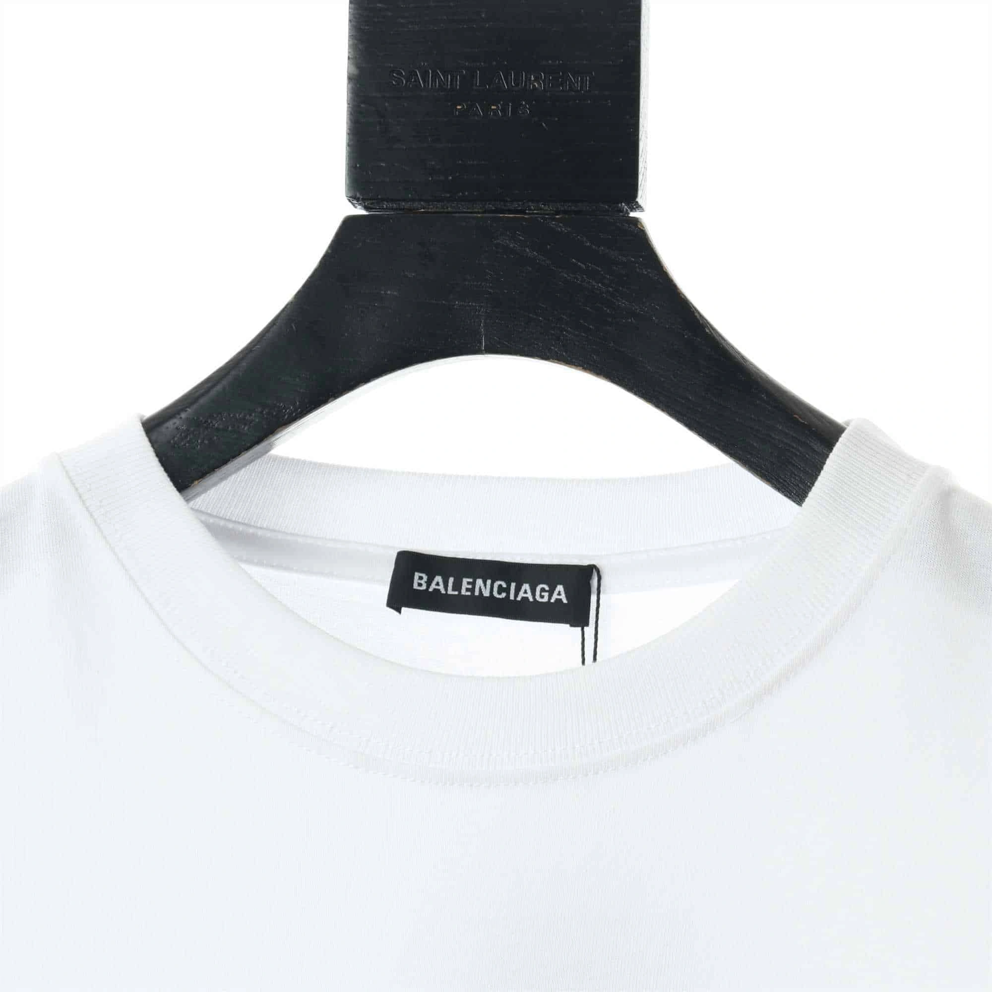 DailyWear 8555 Balenciaga Metallic Printed Cotton Jersey T-Shirt – BBS014