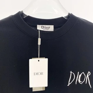 EasyMatch 1212 Dior Embroidered Sketch Signature Logo T-Shirt – CDS044