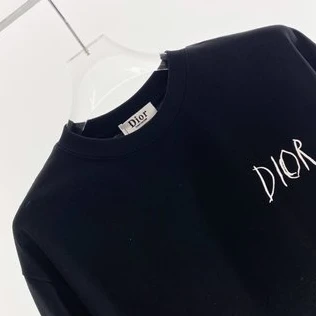 EasyMatch 1212 Dior Embroidered Sketch Signature Logo T-Shirt – CDS044