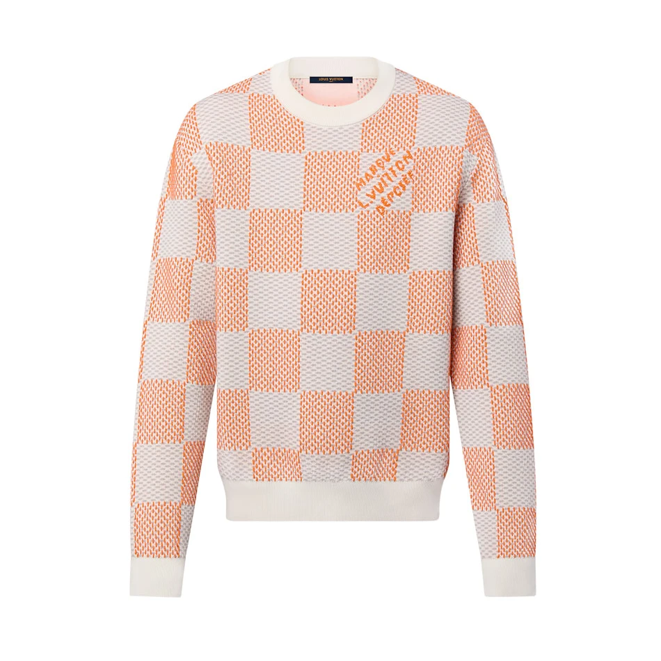 EasyMatch 1753 Louis Vuitton Damier Jacquard Cotton Pullover – SLV050