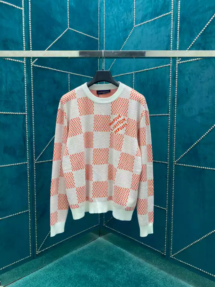 EasyMatch 1753 Louis Vuitton Damier Jacquard Cotton Pullover – SLV050
