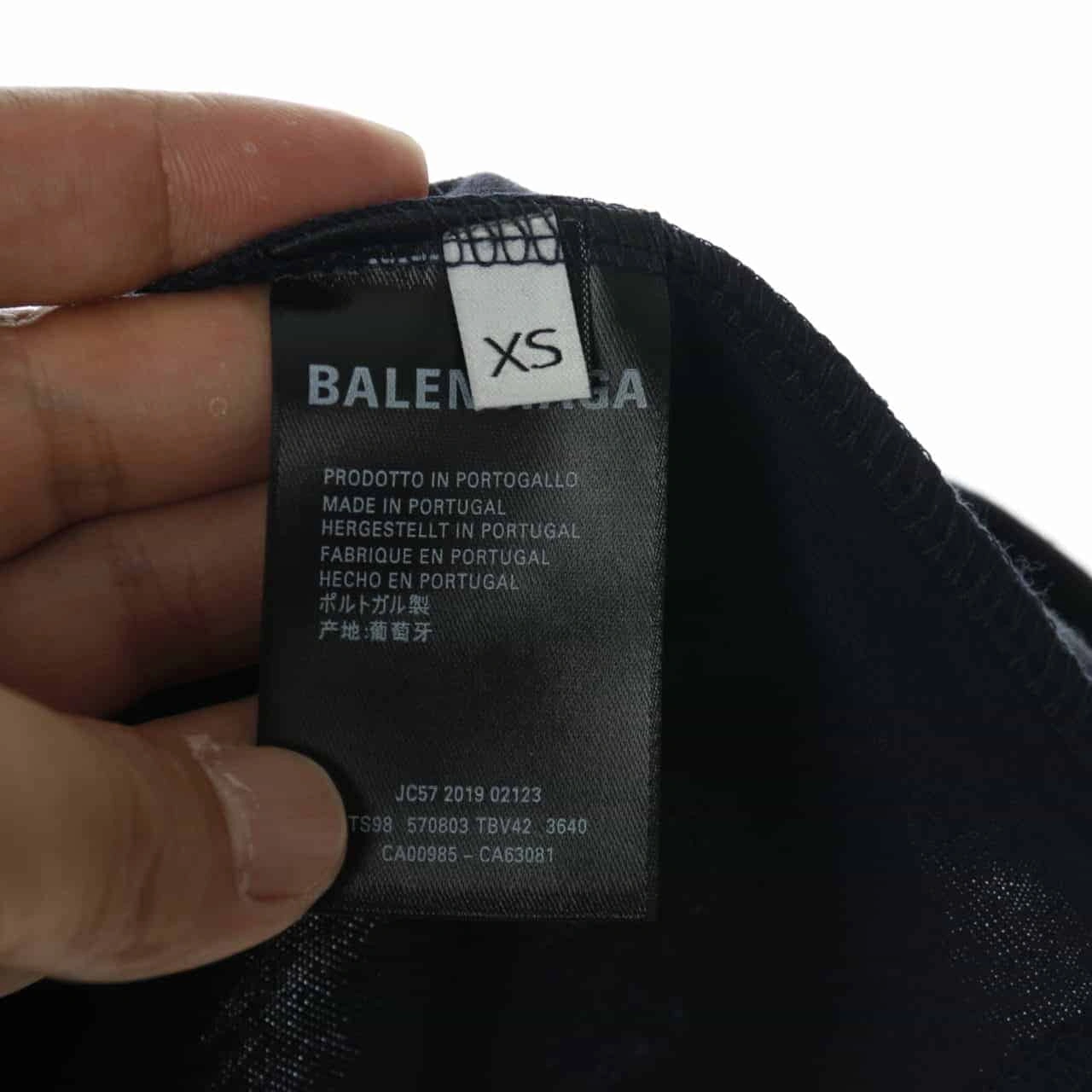 EasyMatch 6568 BALENCIAGA CHEST LOGO SHORT SLEEVE T SHIRT