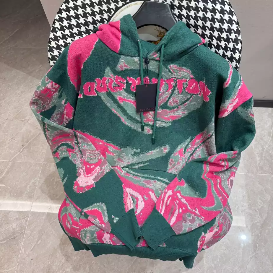 Fashionable 4089 Louis Vuitton Long Sleeves Cotton Logo Hoodie – SLV057