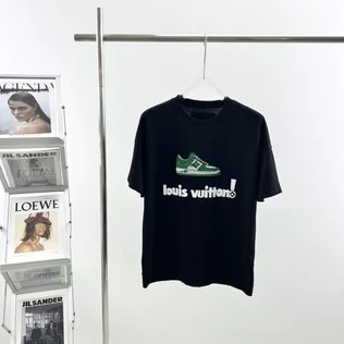 Fashionable 5704 Louis Vuitton T-shirt LV shoes embroidery – LSVT98