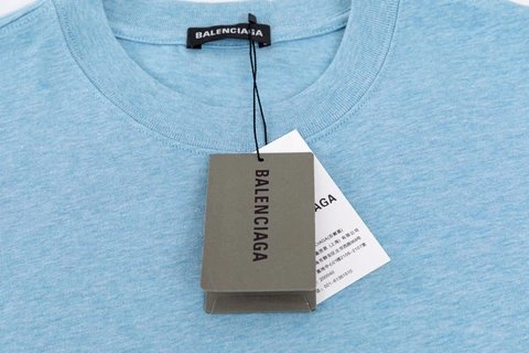 GoodFit 5611 BALENCIAGA CLASSIC LIGHT BLUE COKE SHORT SLEEVE – BBS055