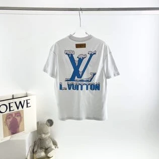 GoodFit 8870 Louis Vuitton 2022 New Text Graffiti Print Short Sleeve T-Shirt – LSVT60