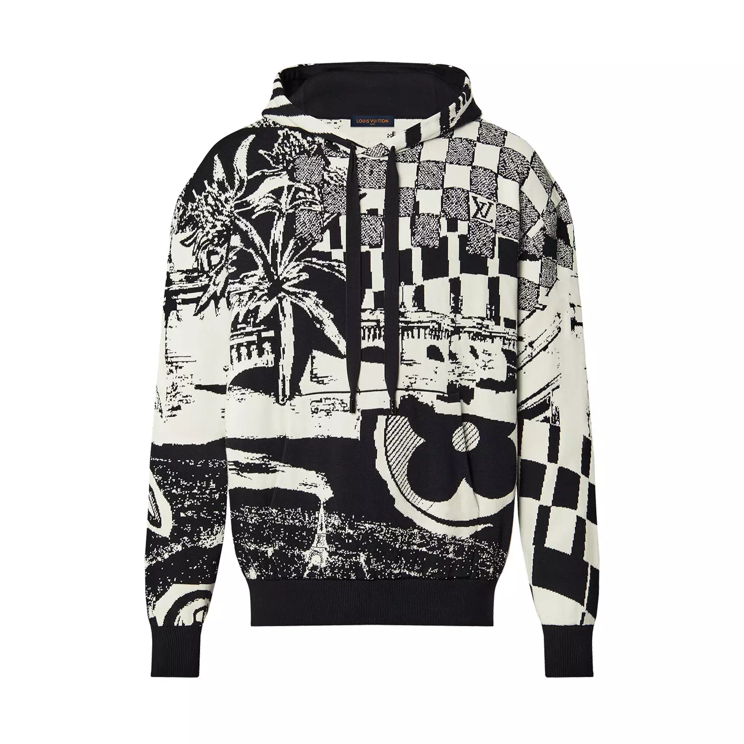 Louis Vuitton  Parisian Collage Jacquard Hoodie  – SLV042 Comfortable 5251