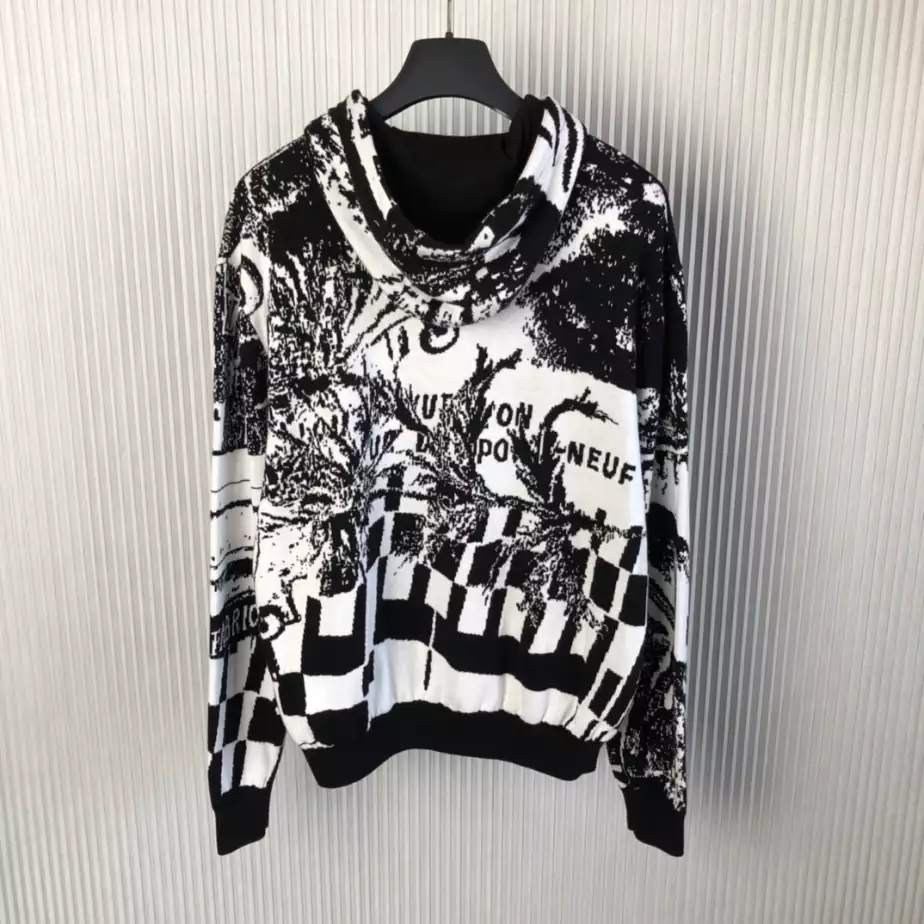 Louis Vuitton  Parisian Collage Jacquard Hoodie  – SLV042 Comfortable 5251