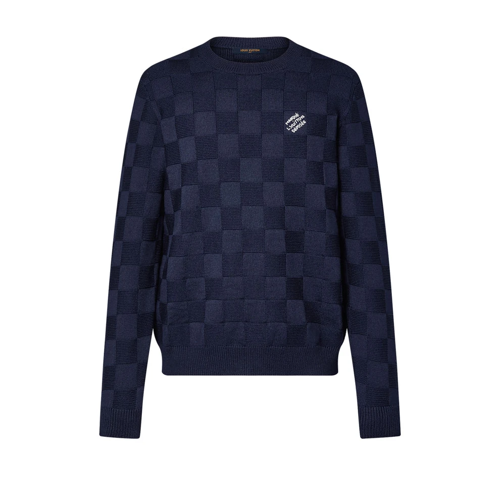Louis Vuitton Damier Pullover With Pearl Signature – SLV052 AllSeason 2046