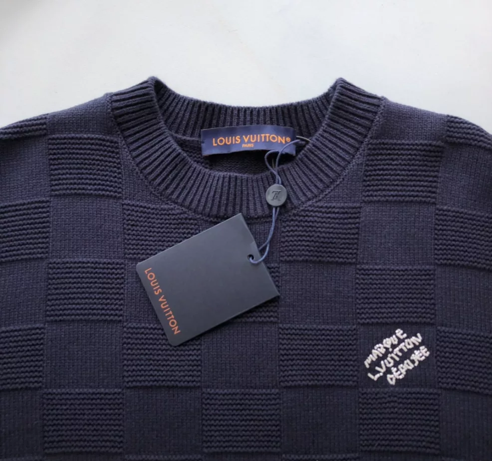 Louis Vuitton Damier Pullover With Pearl Signature – SLV052 AllSeason 2046