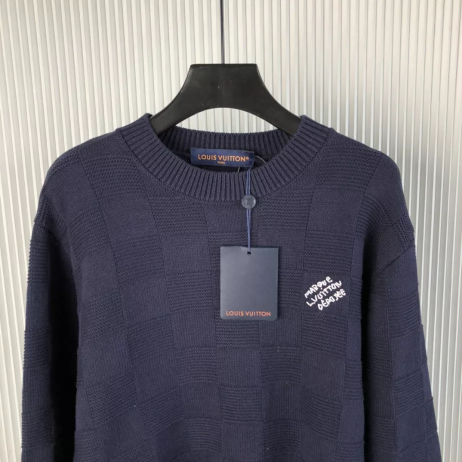 Louis Vuitton Damier Pullover With Pearl Signature – SLV052 AllSeason 2046