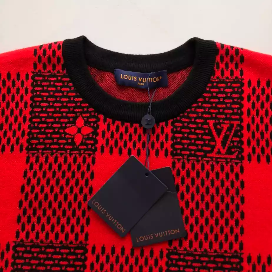 Louis Vuitton Damier Wool Crewneck  – SLV044 Comfortable 7283