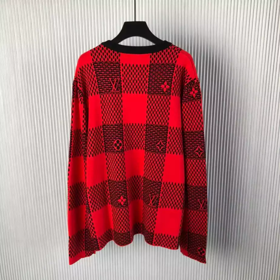 Louis Vuitton Damier Wool Crewneck  – SLV044 Comfortable 7283