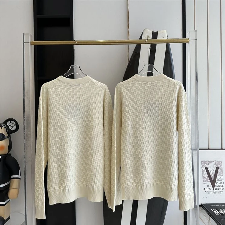 Louis Vuitton Damier Wool Long-Sleeved Crewneck – SLV015 Trendy 8810
