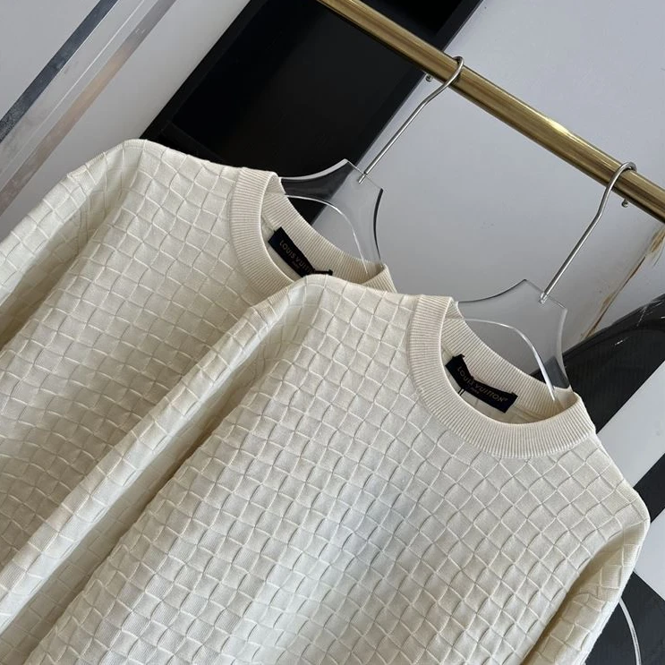 Louis Vuitton Damier Wool Long-Sleeved Crewneck – SLV015 Trendy 8810