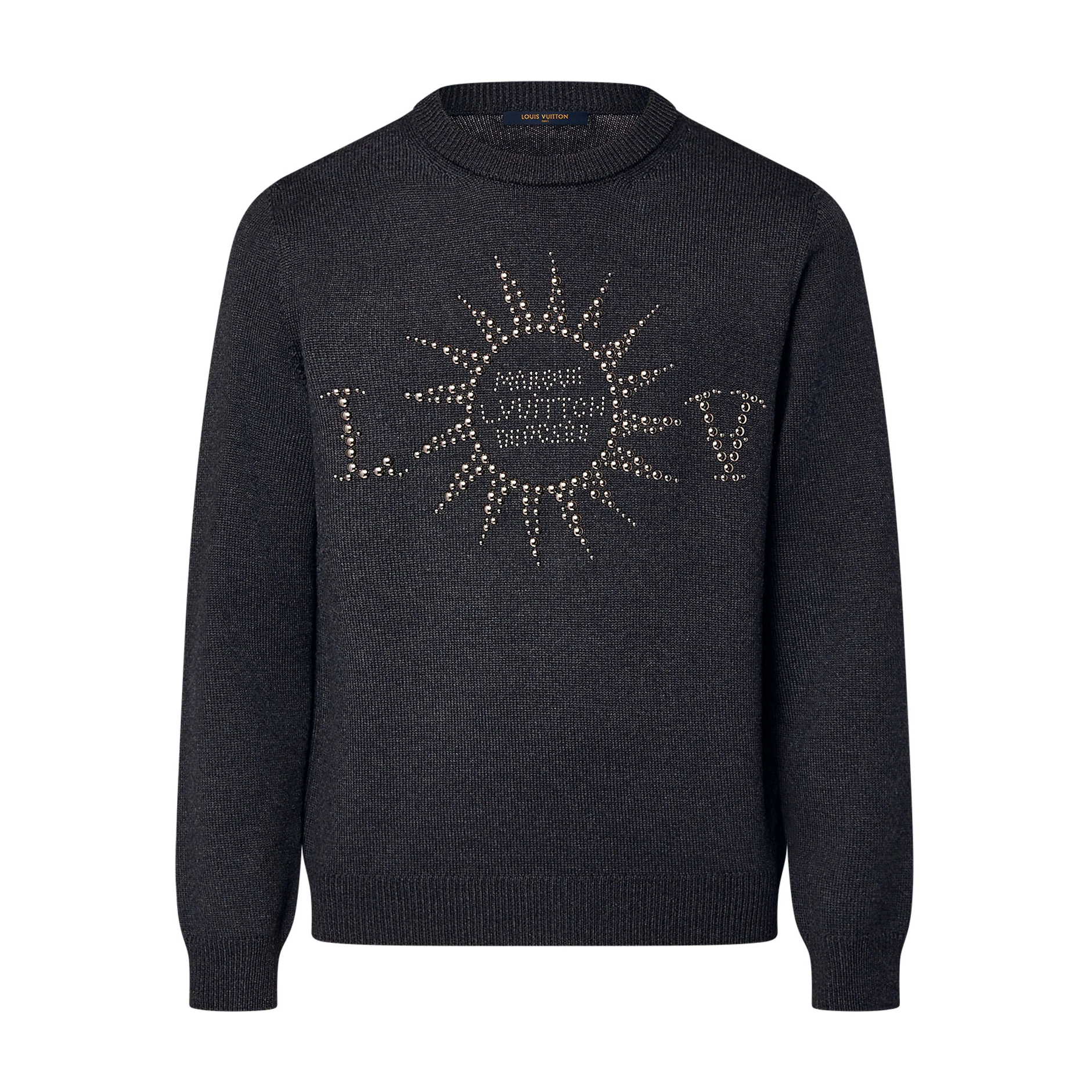 Louis Vuitton Embellished Long-Sleeved Merino Wool Crewneck – SLV031 TopPick 5235