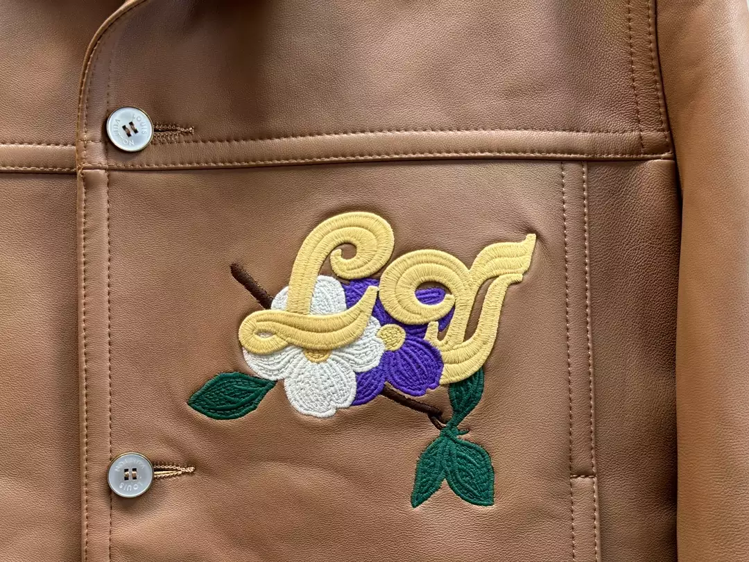 Louis Vuitton Embroidered Leather Blouson Jacket – LC021 Comfortable 6911