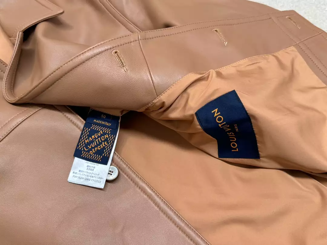 Louis Vuitton Embroidered Leather Blouson Jacket – LC021 Comfortable 6911