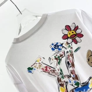 Louis Vuitton Graffiti LOGO Hand-Painted Printing Color Layered Rich – LSVT65 Comfortable 7201
