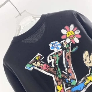 Louis Vuitton Graffiti LOGO Hand-Painted Printing Color Layered Rich – LSVT66 ModernLook 9812