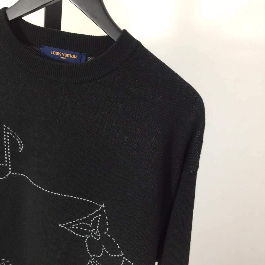 Louis Vuitton Music Line Embroidered Crewneck – SLV051 BestValue 5863