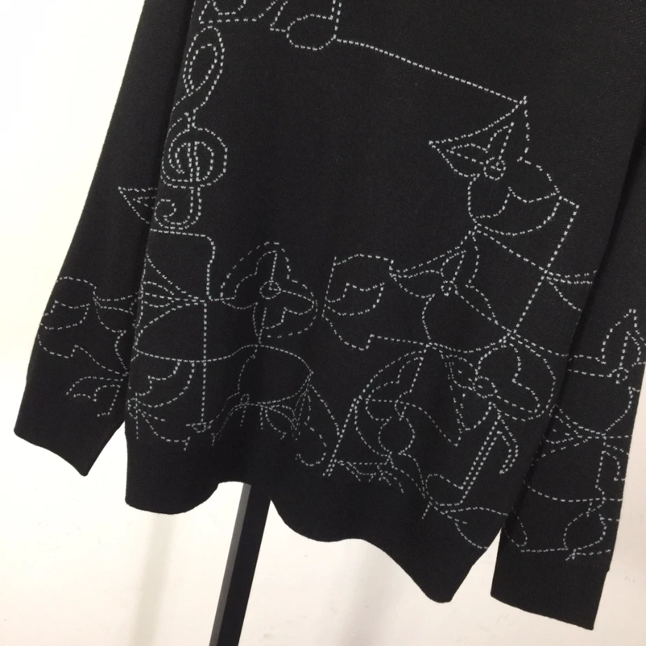 Louis Vuitton Music Line Embroidered Crewneck – SLV051 BestValue 5863