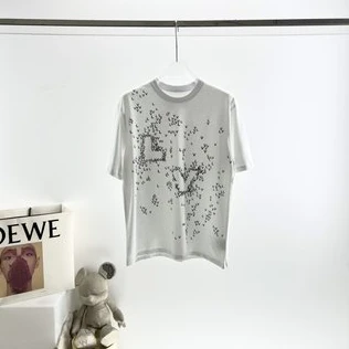 NewStyle 6042 Louis Vuitton 2022 3D Graphic Printed Alphabet T-Shirt – LSVT54