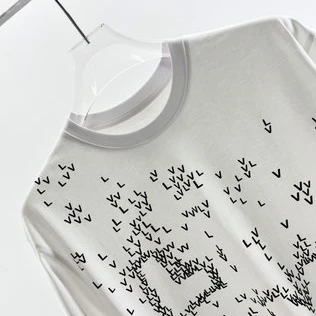 NewStyle 6042 Louis Vuitton 2022 3D Graphic Printed Alphabet T-Shirt – LSVT54