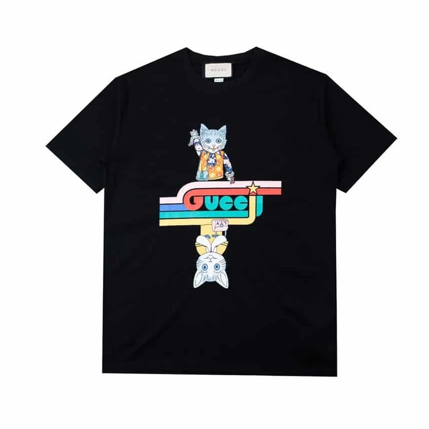SmartChoice 1626 GUCCI UPSIDE-DOWN CAT T-SHIRT – GCS159