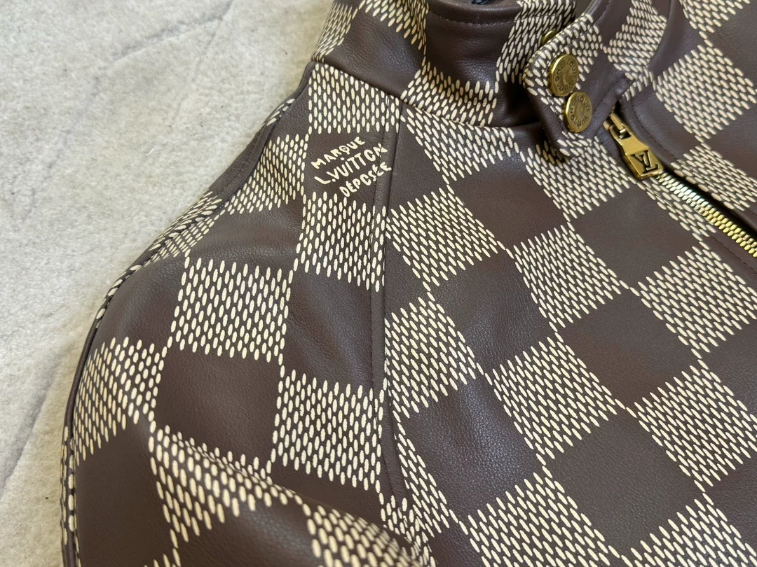 SportInspired 6685 Louis Vuitton Damier Leather Harrington Jacket – LC017