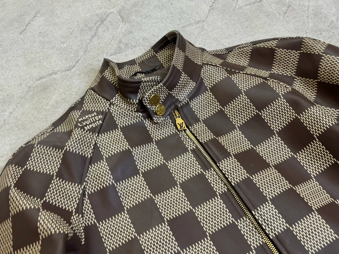 SportInspired 6685 Louis Vuitton Damier Leather Harrington Jacket – LC017